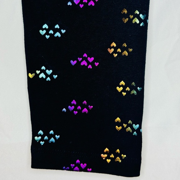 Cat & Jack Girls Leggings Bundle of 3, Floral, Heart, Rainbow Leggings, size m,8 - Picture 4 of 16